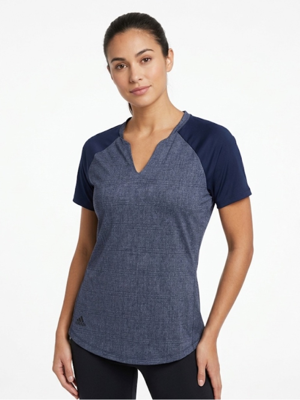 Adidas Golf Polo Top Navy Athletic Blue Shirt Sportswear Tenniscore Sporty